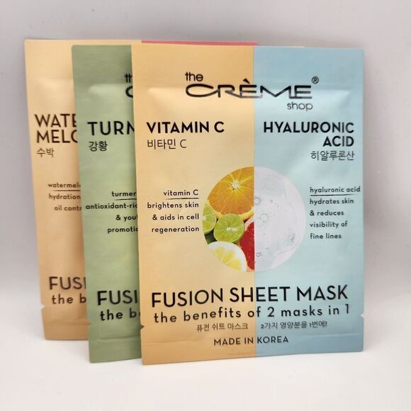 The Creme Shop Fushion Sheet Masks Bundle of 3 - Picture 1 of 7